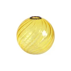 Spiral Vase - / Ø 13 Cm - Glass - & Klevering