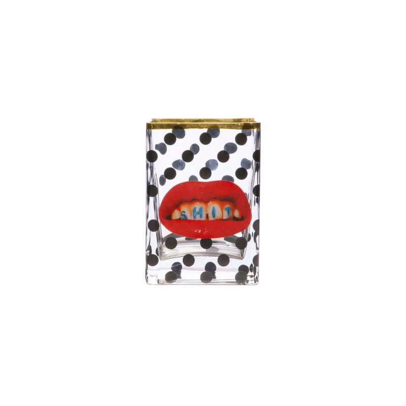 Toiletpaper - Shit Vase - / 10 X 8 X H 14 Cm - 24K Gold Details - Seletti