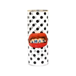 Toiletpaper - Shit Vase - / Medium - Ø 20 X H 50 Cm / 24K Gold Detail - Seletti