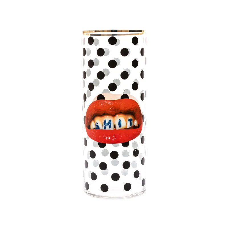 Toiletpaper - Shit Vase - / Medium - Ø 20 X H 50 Cm / 24K Gold Detail - Seletti