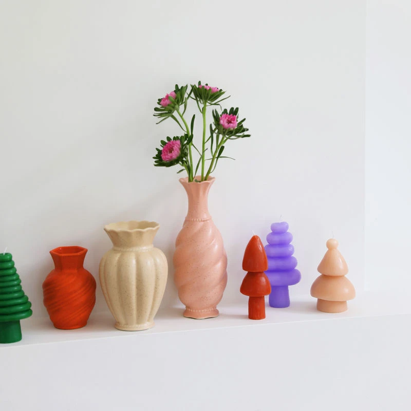 Tudor Vase - / Ø 11 X H 16 Cm - Porcelain - & Klevering - Image 2