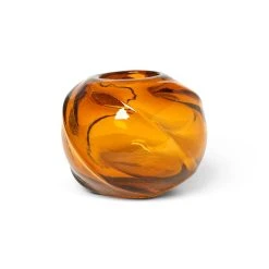 Water Swirl Vase - / Hand-blown Glass - Ø 21 X H 16 Cm - Ferm Living