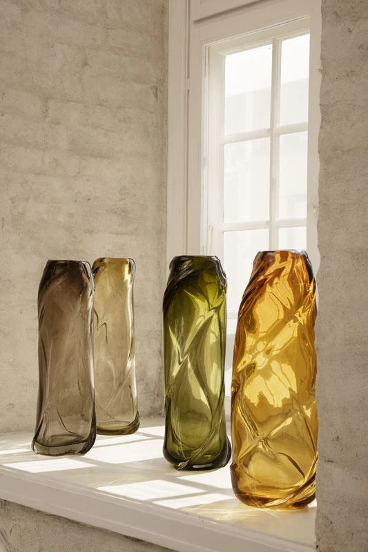 Water Swirl Vase - / H 47 Cm - Hand-blown Glass - Ferm Living - Image 2